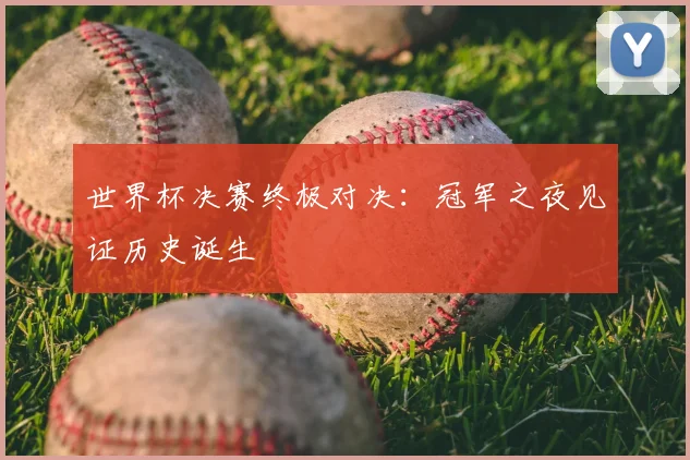 世界杯决赛终极对决:冠军之夜见证历史诞生